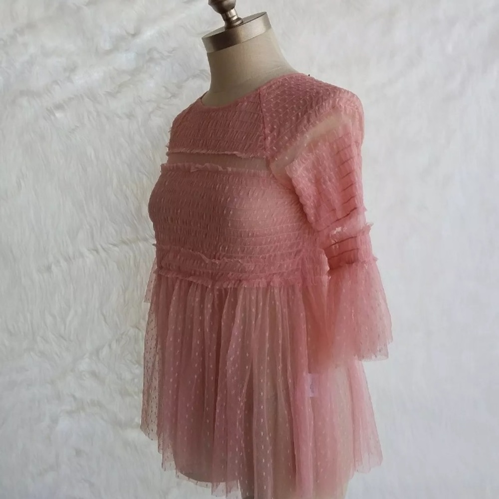 Pink Tulle Top - Picture 8 of 12